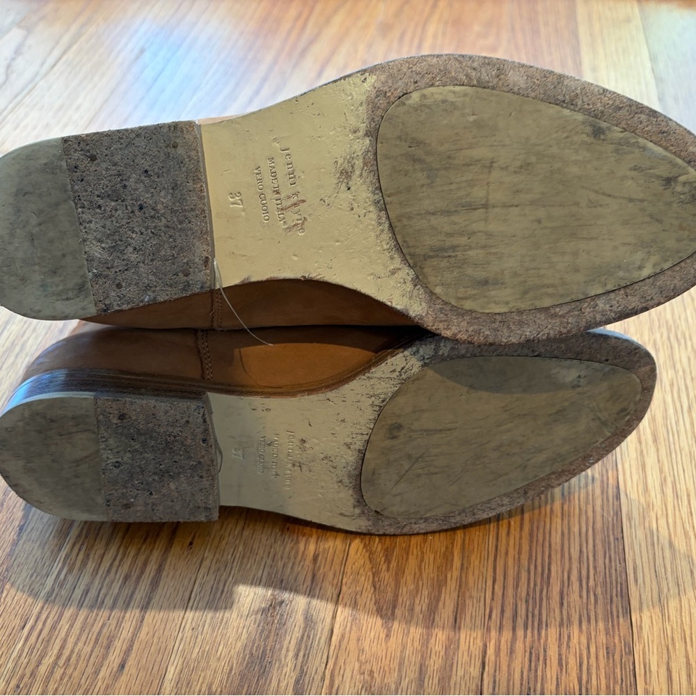 Jenni Kayne‎ Oiled Leather Tan Chelsea Ankle Boots - Picture 5 of 5